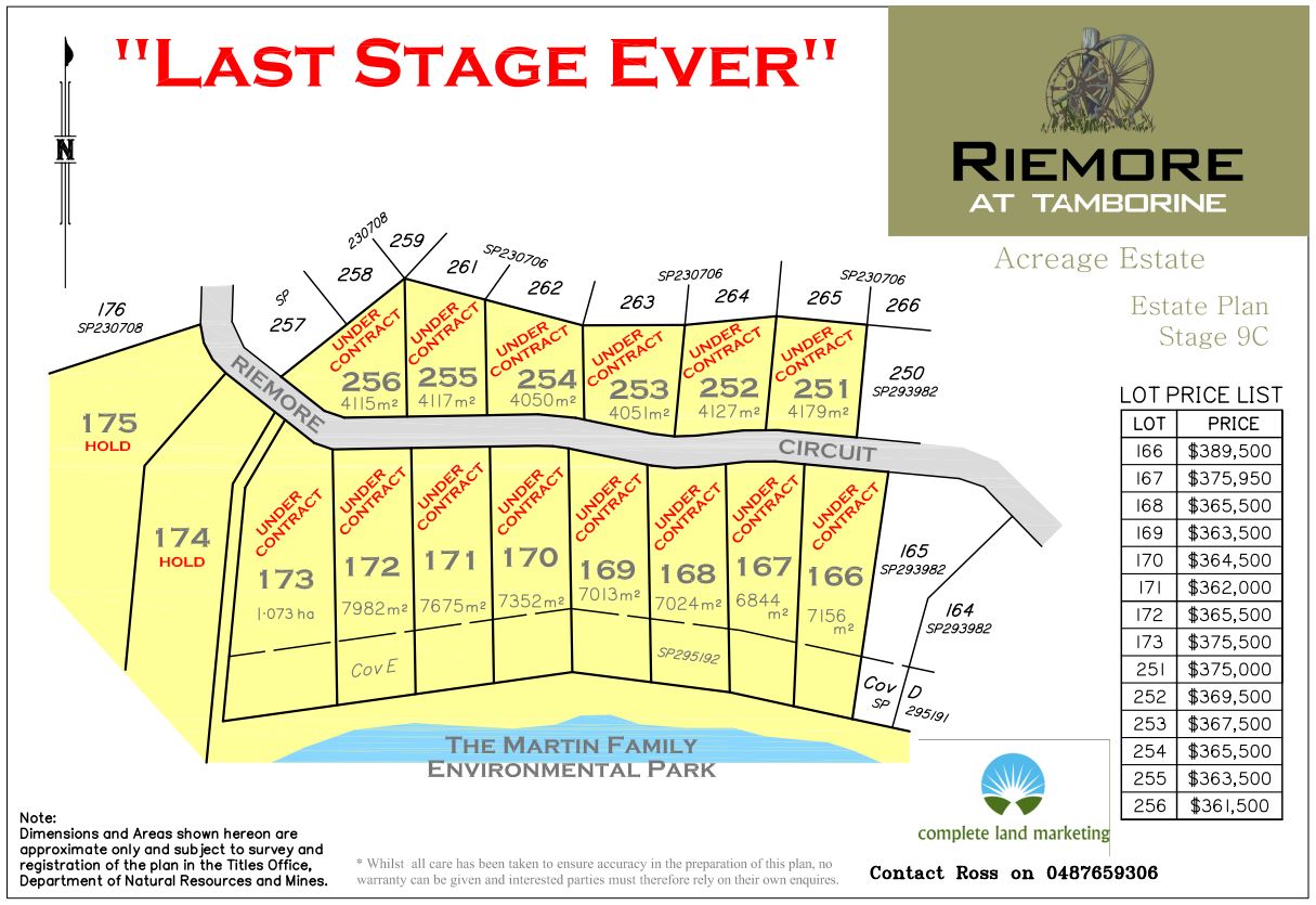 RIEMORE STAGE 9C SALES Plan